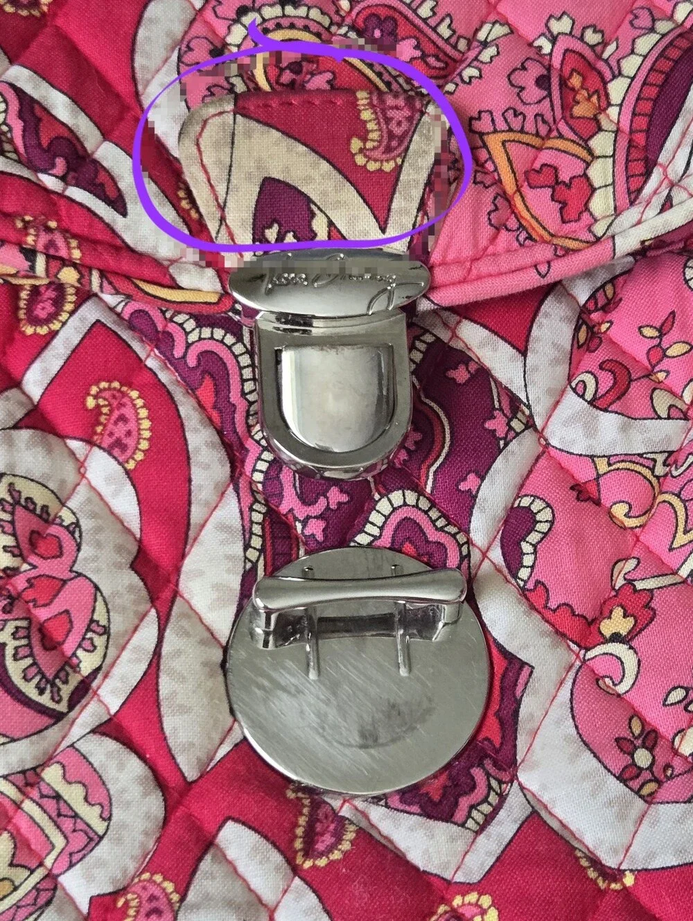 Vera Bradley Quilted Cotton Attaché Bag